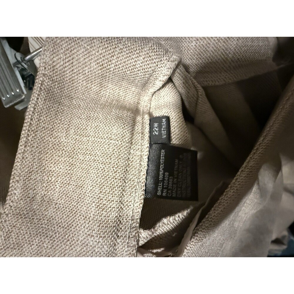TAHARI BY ARTHUR LEVINE BLAZER/PANTS SUIT SIZE 22W Career Business Neutral Color - Picture 6 of 6